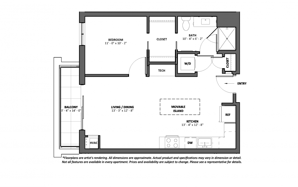 Bolero - Balcony | Available studio, one, two, and three bedroom